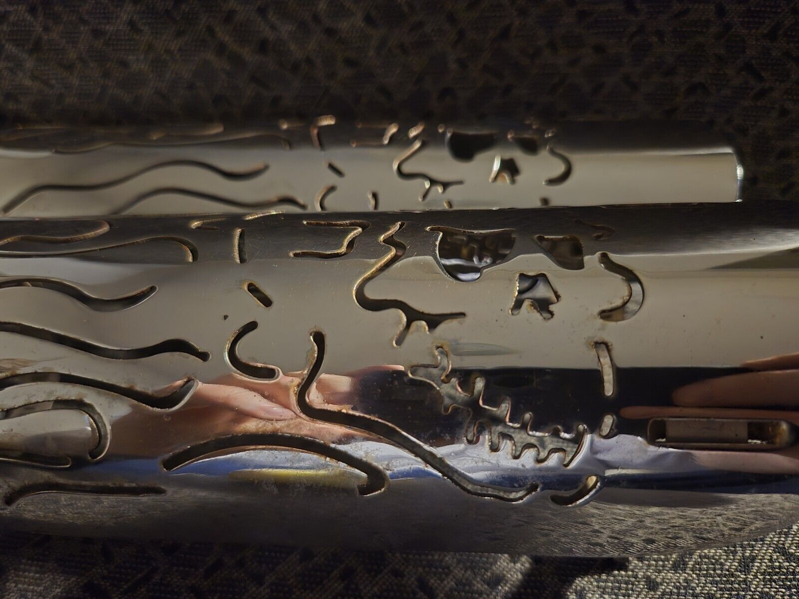 Harley Davidson Skull And Flames Heat Shield - Fresh Stock Dated February 2026