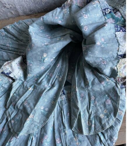 VTG Jessica Gunnies Gunne Sax Tiered Prairie Floral Patchwork Cotton Skirt 5 XS - Fresh Stock Dated February 2026