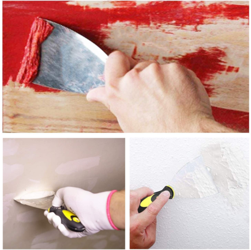Metal Putty Scraper Set Dry Wall Putty Metal Scrapers Putty Decals Patching - Fresh Stock Dated February 2026