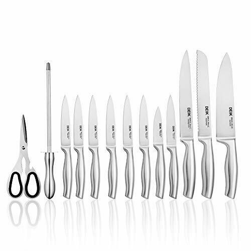 DEIK Knife Set High Carbon Stainless Steel Kitchen Knife Set 14 PCS, Super Sharp - Fresh Stock Dated December 2025
