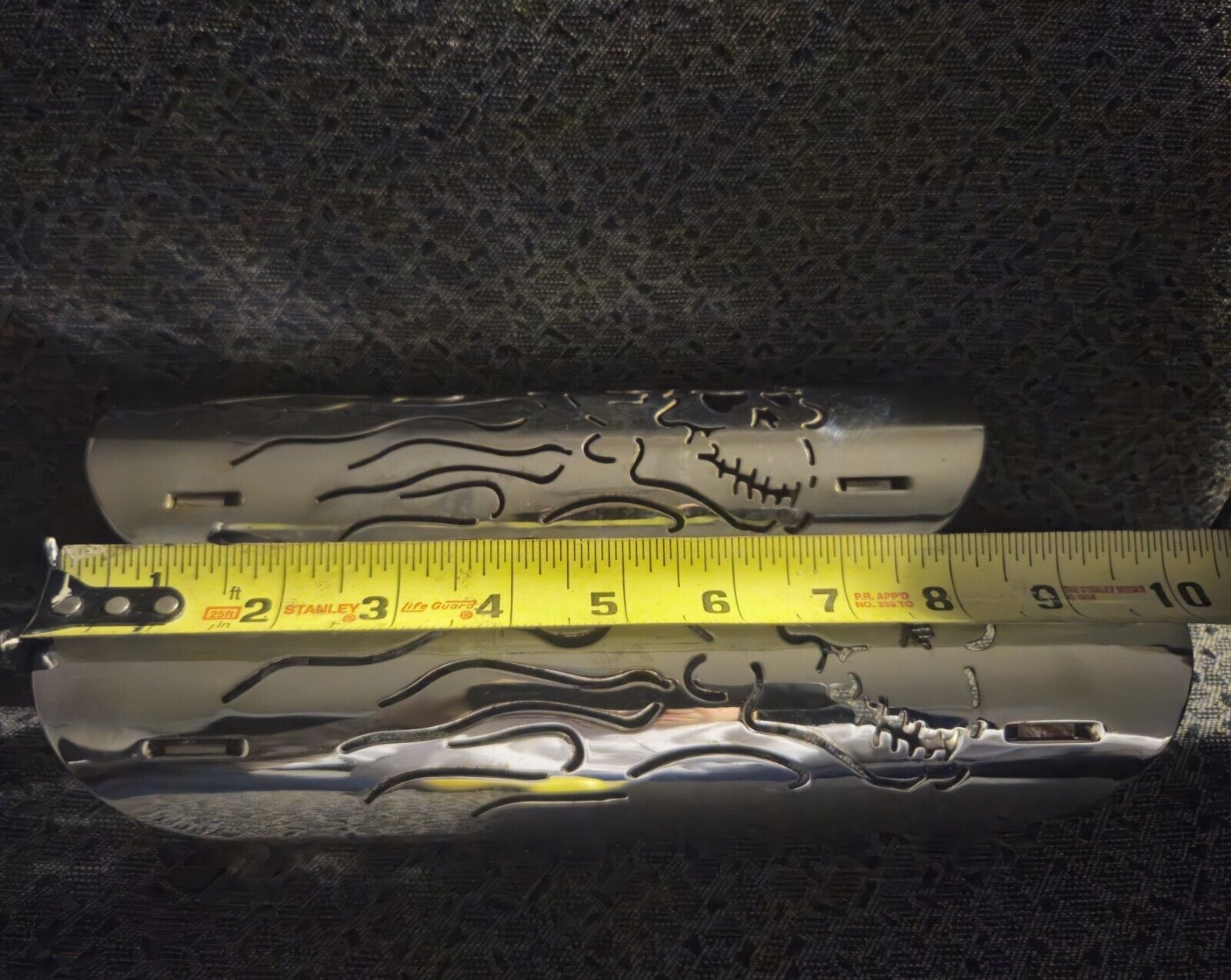 Harley Davidson Skull And Flames Heat Shield - Fresh Stock Dated February 2026