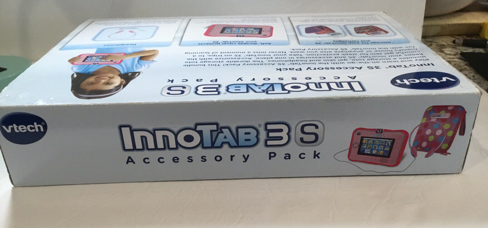 Innotab 3S Assessory Pack Storage Tote Gel Skin Headphones New In Box - Fresh Stock Dated December 2025