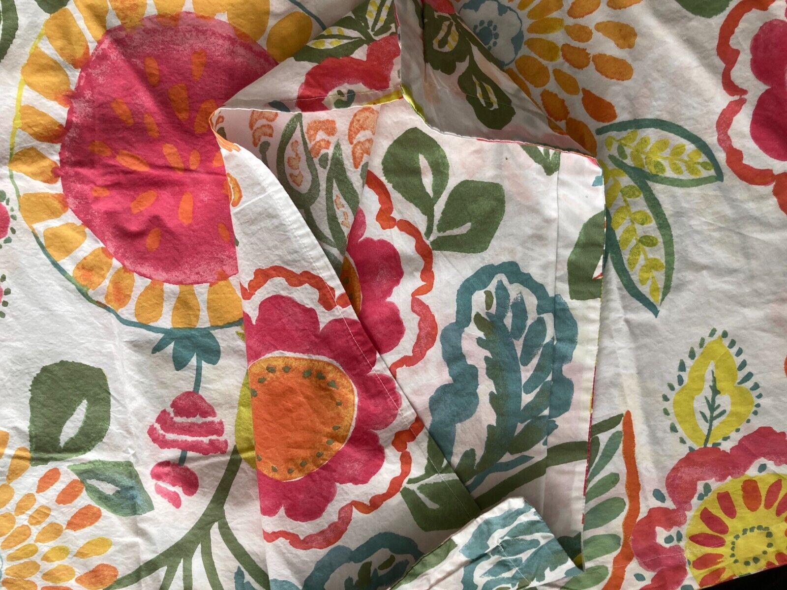 The Company Store Floral Pillow Shams Floral Cotton Standard 27 X 22 Set Of 2 - Fresh Stock Dated February 2026