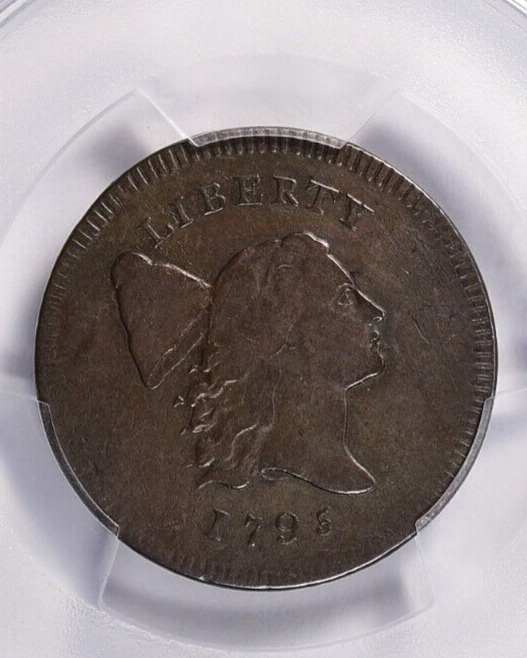 1795 Plain Edge, No Pole Liberty Cap Copper Half Cent PCGS Genuine net VF30 - Fresh Stock Dated February 2026