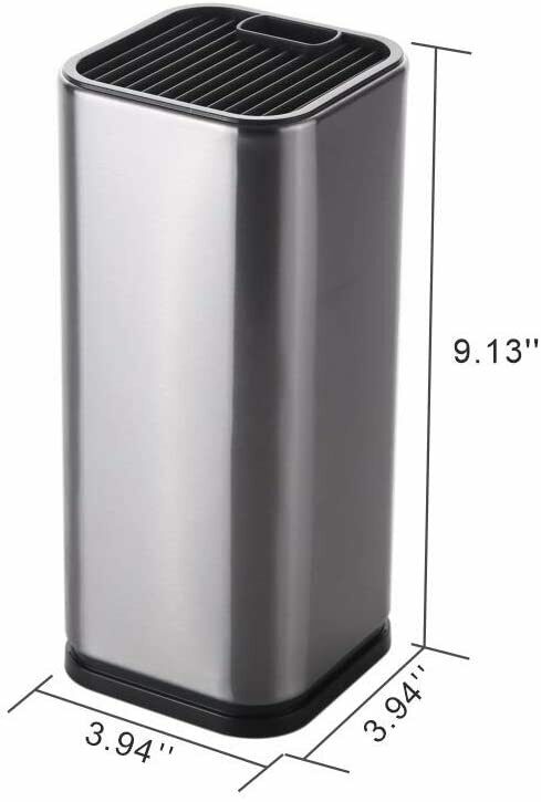 10 Pcs Kitchen Knife Set Stainless Steel Chef's Knives With Block And Sharpener - Fresh Stock Dated December 2025