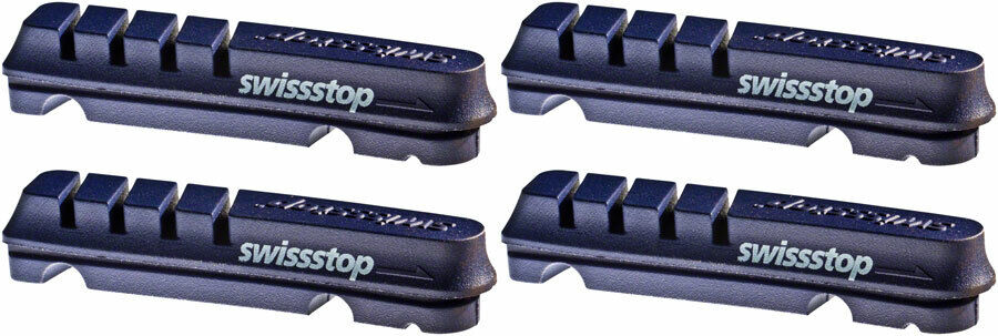 SwissStop Flash EVO SRAM or Shimano Rim Brake Inserts BXP Compound Set of 4 - Fresh Stock Dated February 2026