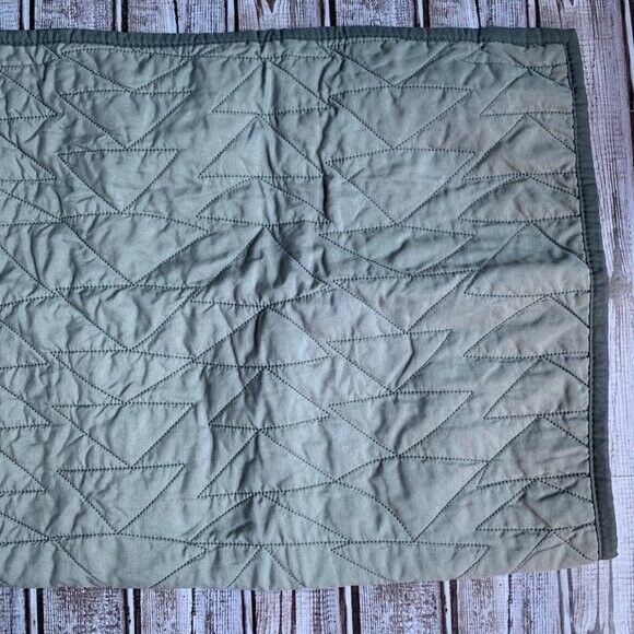 Pillowfort Gray Triangle Quilted Standard Pillow Sham - Fresh Stock Dated December 2025