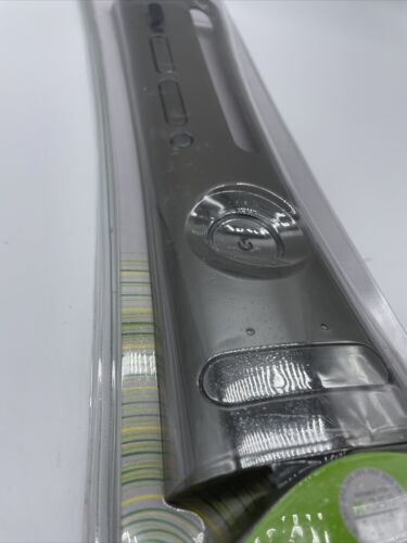 Authentic Xbox 360 Console System Front Faceplate Black Carbon Fiber NIP - Fresh Stock Dated December 2025