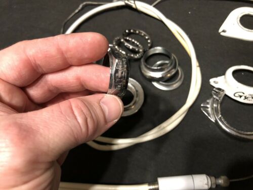 ORIGINAL COMPLETE ODYSSEY GYRO SYSTEM CABLES HEADSET WHITE OLD SCHOOL BMX - Fresh Stock Dated December 2025