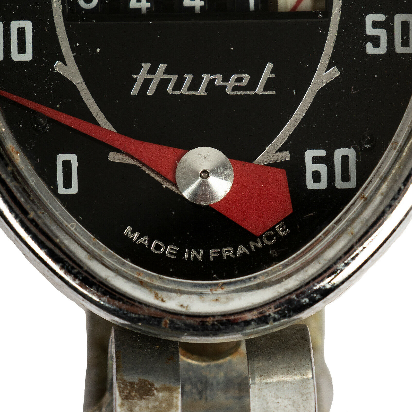 Vintage HURET Black Dial Case 60 Mph Bicycle Bike Speedometer Made in France - Fresh Stock Dated December 2025