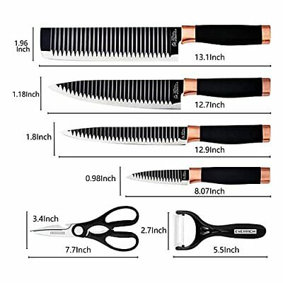 Fancy Petty Kitchen Knife Set without Block 6 Piece Knife Set Stainless Steel... - Fresh Stock Dated December 2025