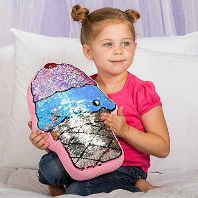 Adora Sequin Pillow Flip-out Sequin Plush Play Ice Cream 15 inches x 12.5 inc... - Fresh Stock Dated December 2025