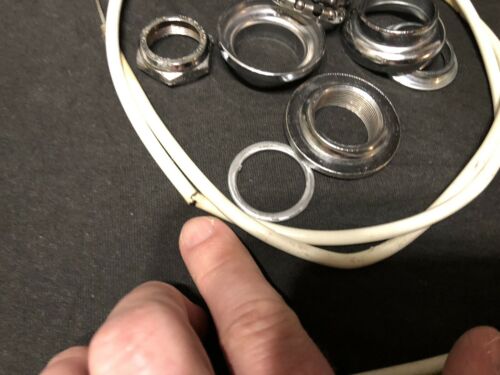 ORIGINAL COMPLETE ODYSSEY GYRO SYSTEM CABLES HEADSET WHITE OLD SCHOOL BMX - Fresh Stock Dated December 2025