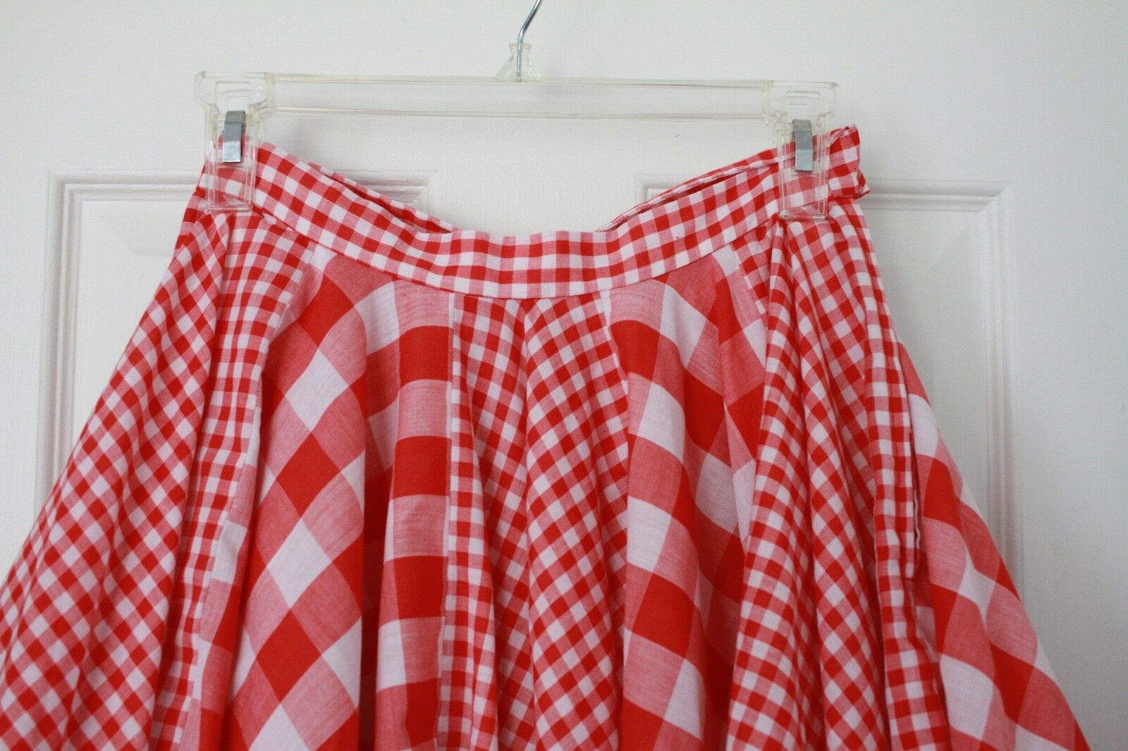 Red Vintage Full Circle Skirt - Fresh Stock Dated February 2026