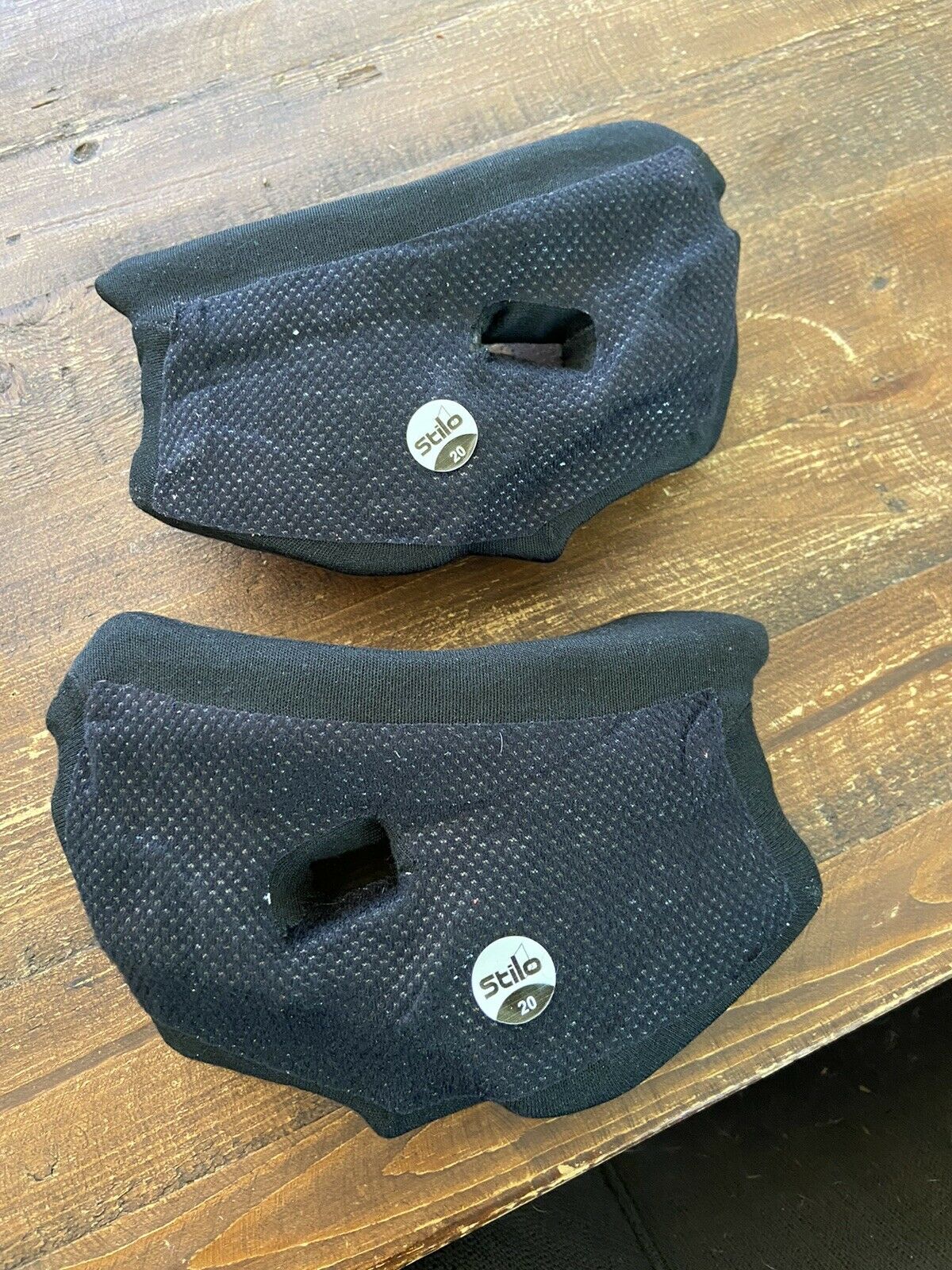 Stilo YA0825 MM20 Replacement Cheek Pad Set for ST5 Helmets, 20mm, Black - Fresh Stock Dated February 2026