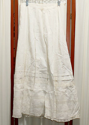 Women's Antique ESTATE VICTORIAN SKIRT Bright White Lace S USA SELLER - Fresh Stock Dated February 2026