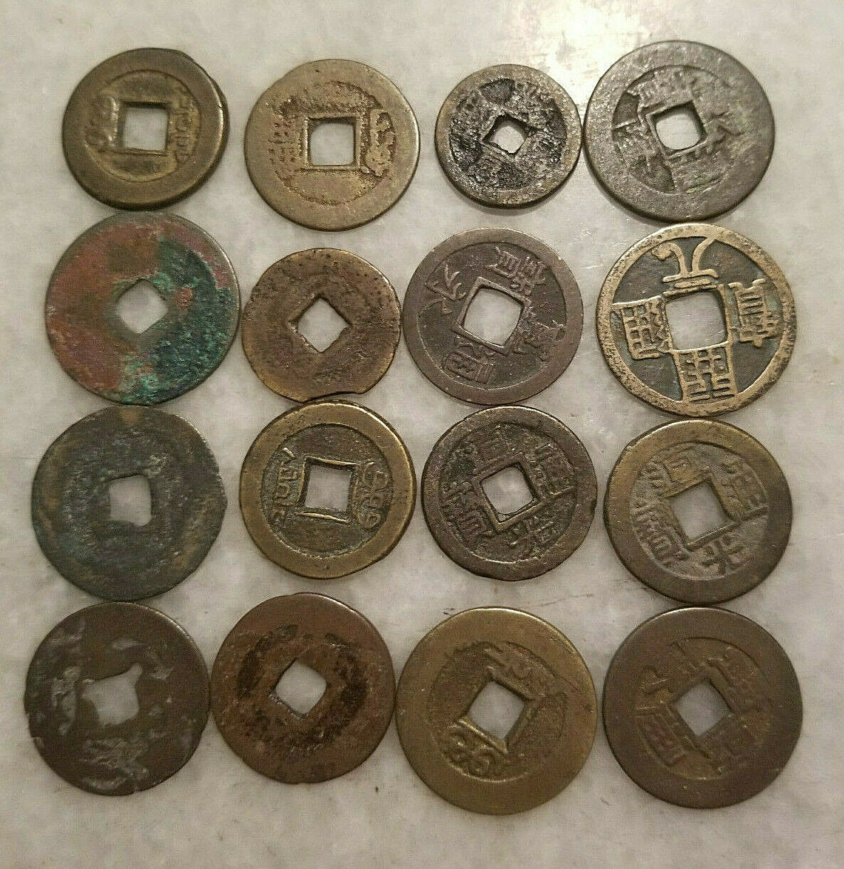 LQQK!!    17 VERY OLD CHINA & JAPAN COINS - YOURS TO IDENTIFY - $$$$  -  #A4431 - Fresh Stock Dated February 2026