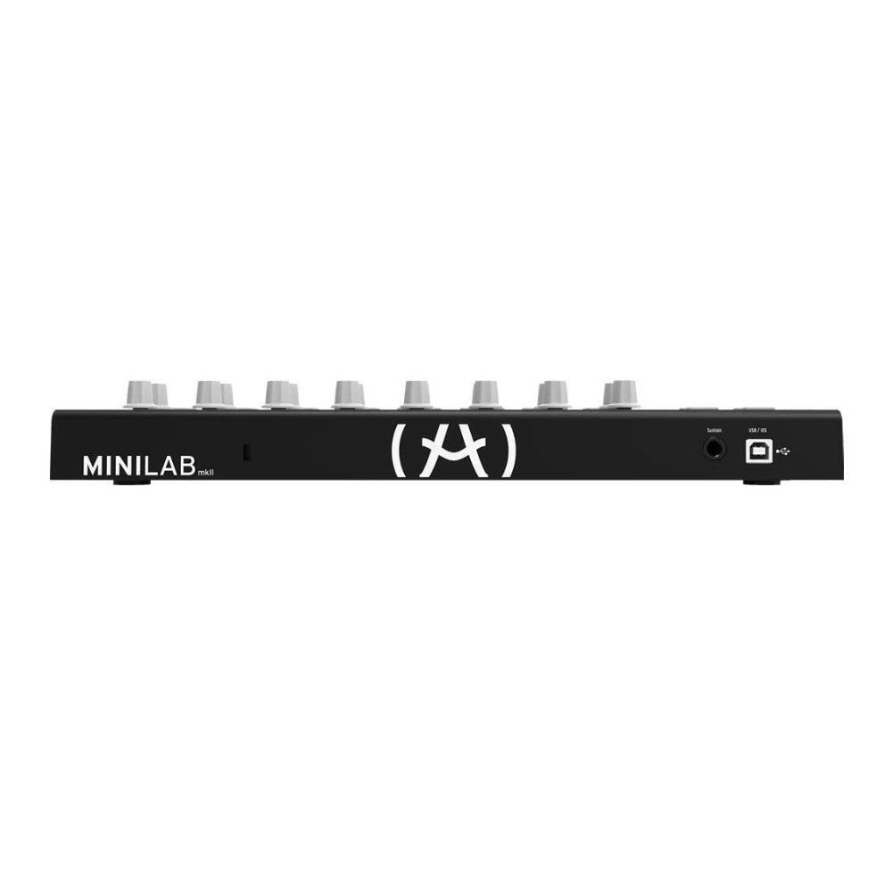 Arturia MiniLab MKII Inverted MIDI Controller Black with PigHog 6ft MIDI Cable - Fresh Stock Dated February 2026