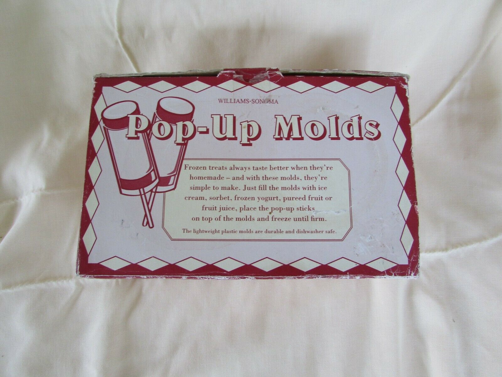 Williams-Sonoma Pop-Up Molds Vintage Inspired Molds to create Frozen Treats - Fresh Stock Dated February 2026