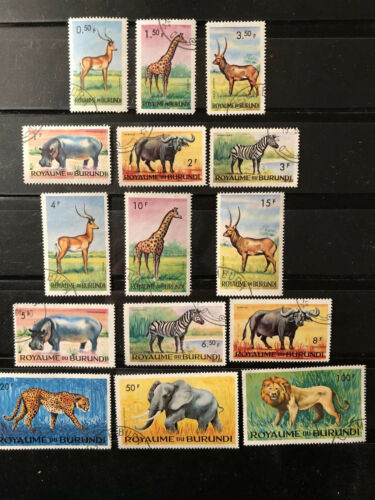 9 DIFFERENT COMPLETE SETS OF BURUNDI STAMPS - CANCELLED LH - Fresh Stock Dated December 2025