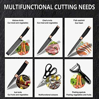 Fancy Petty Kitchen Knife Set without Block 6 Piece Knife Set Stainless Steel... - Fresh Stock Dated December 2025