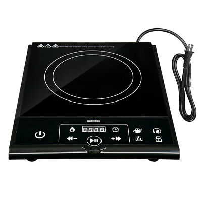 1800W Electric Single Induction Cooker Portable Burner Cooktop Digital Hot Plate - Fresh Stock Dated December 2025