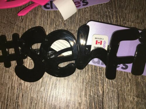Claire’s Costume Glasses Lot Love # Selfie Nwt Photo Prop Fun Attitude - Fresh Stock Dated February 2026