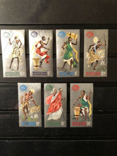 9 DIFFERENT COMPLETE SETS OF BURUNDI STAMPS - CANCELLED LH - Fresh Stock Dated December 2025