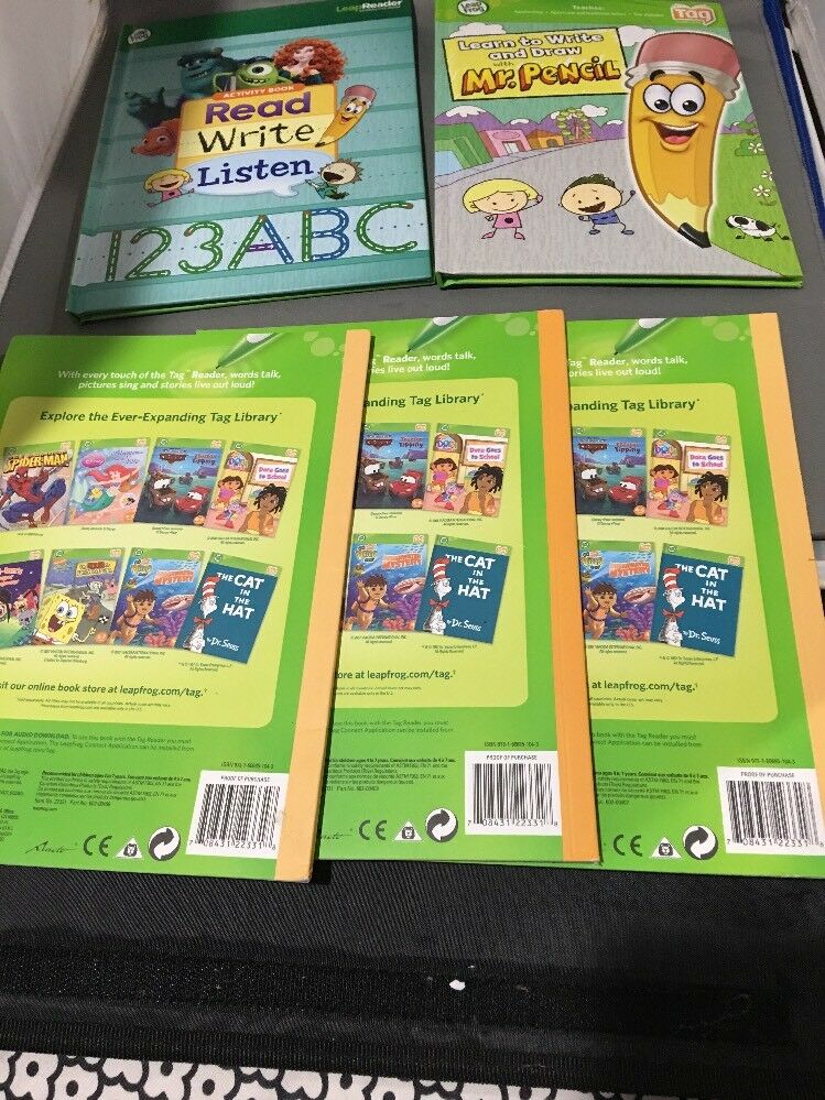LeapFrog Write and Draw Activity Set Mr. Pencil ,read & Write & 3 Long Vowels Bo - Fresh Stock Dated February 2026