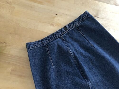 Vtg 90s COWDEN Maxi Denim Jean A-line Skirt Festival Hippie Retro Cannabis Long - Fresh Stock Dated March 2026