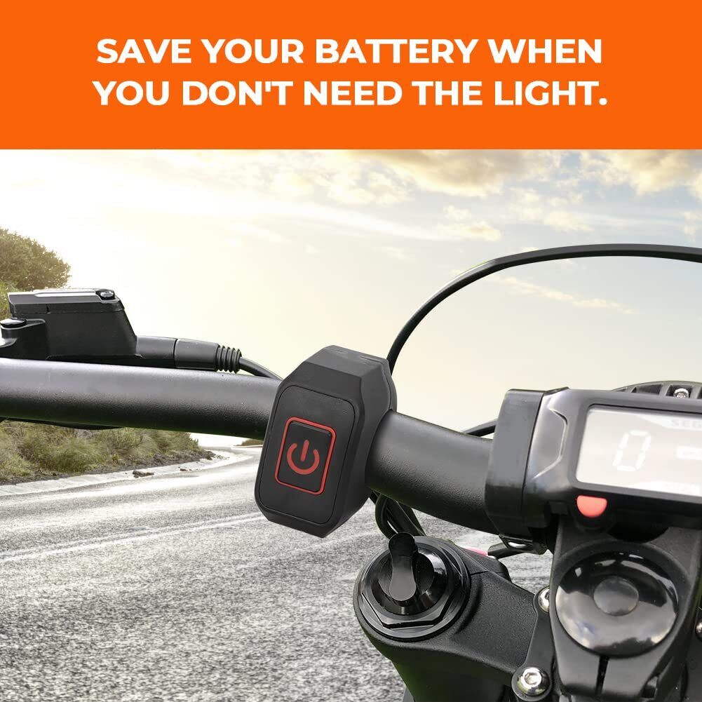 MOTORCYCLE RED LED PLUG N PLAY HEADLIGHT SWITCH FOR SUR-RON SURRON X SEGWAY X260 - Fresh Stock Dated February 2026