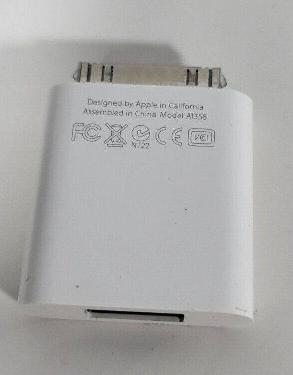Apple A1358 30 Pin Connector To USB Adapter iPhone iPad Camera - Fresh Stock Dated February 2026