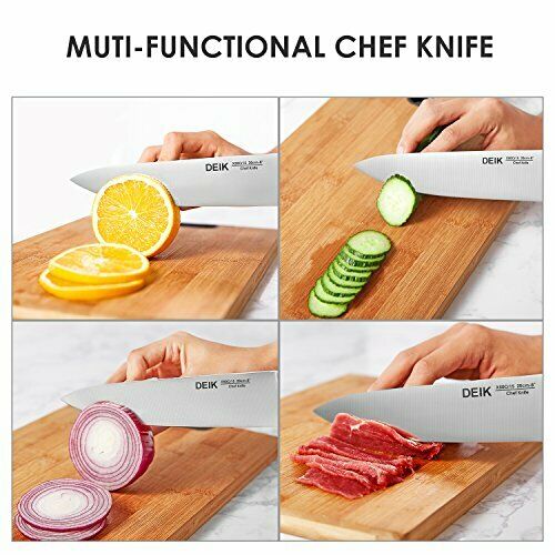 DEIK Knife Set High Carbon Stainless Steel Kitchen Knife Set 14 PCS, Super Sharp - Fresh Stock Dated December 2025