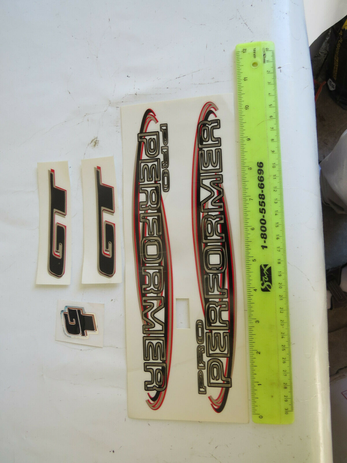 GT PRO PERFORMER DECALS BMX FREESTYLE STICKERS NOS SILVER WHITE BLACK RED - Fresh Stock Dated December 2025