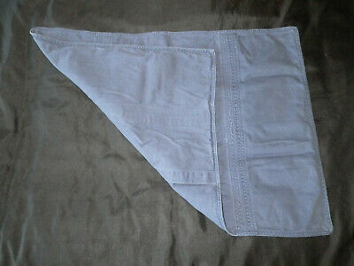 Pottery Barn Teen Standard Pillow Sham Pair Blue Canvas Stitching - Fresh Stock Dated December 2025