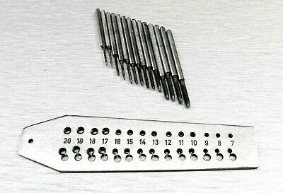 Mini Tap and Die Set 14 Taps Screwplate 0.7mm -2mm Range Jewelry & Watch Repair - Fresh Stock Dated December 2025