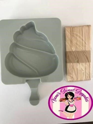 Poop shaped cake pop popsicle mold - Fresh Stock Dated February 2026