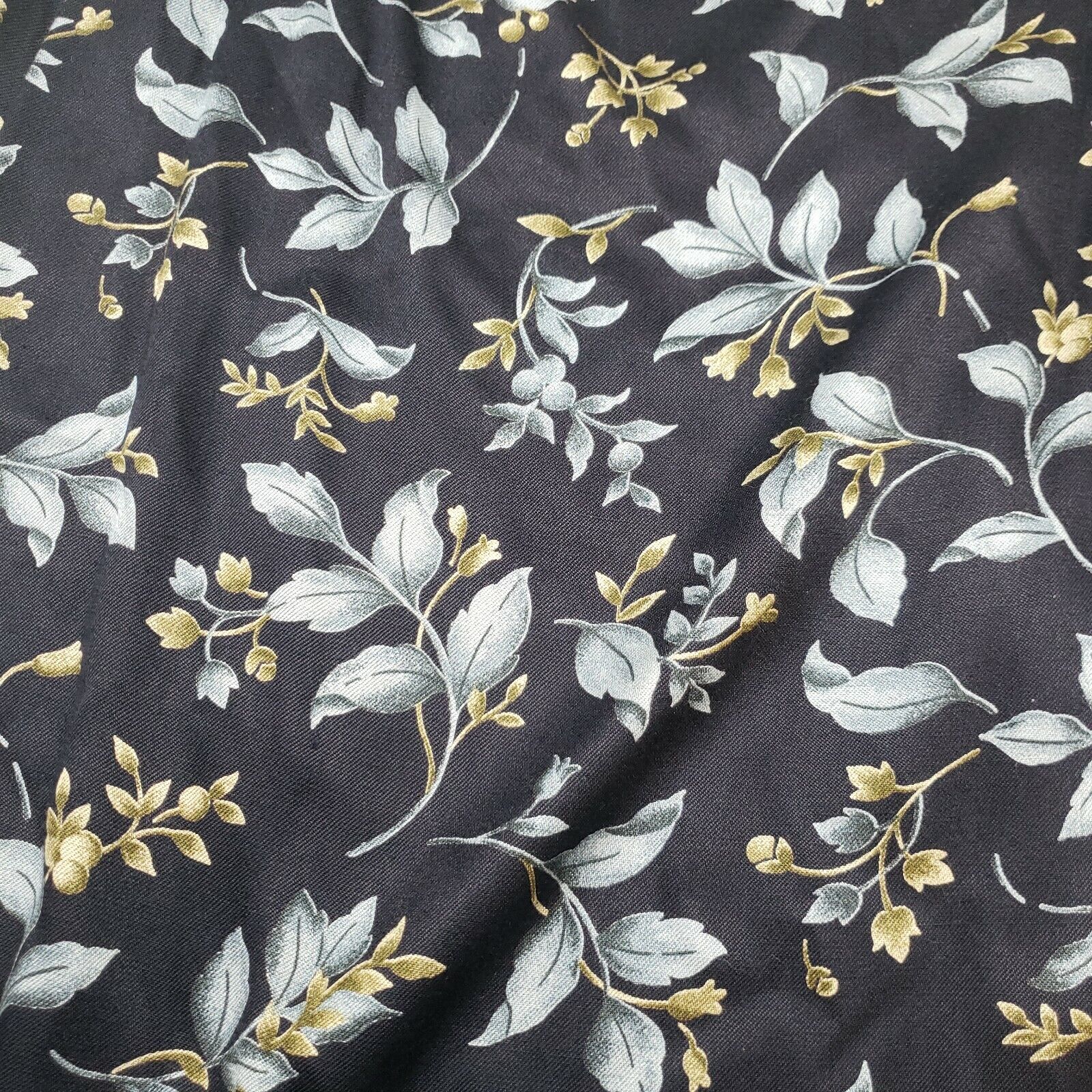 Vintage Norton McNaughton Skirt Faux Wrap Floral Navy Size 10 Side Button NWT - Fresh Stock Dated March 2026