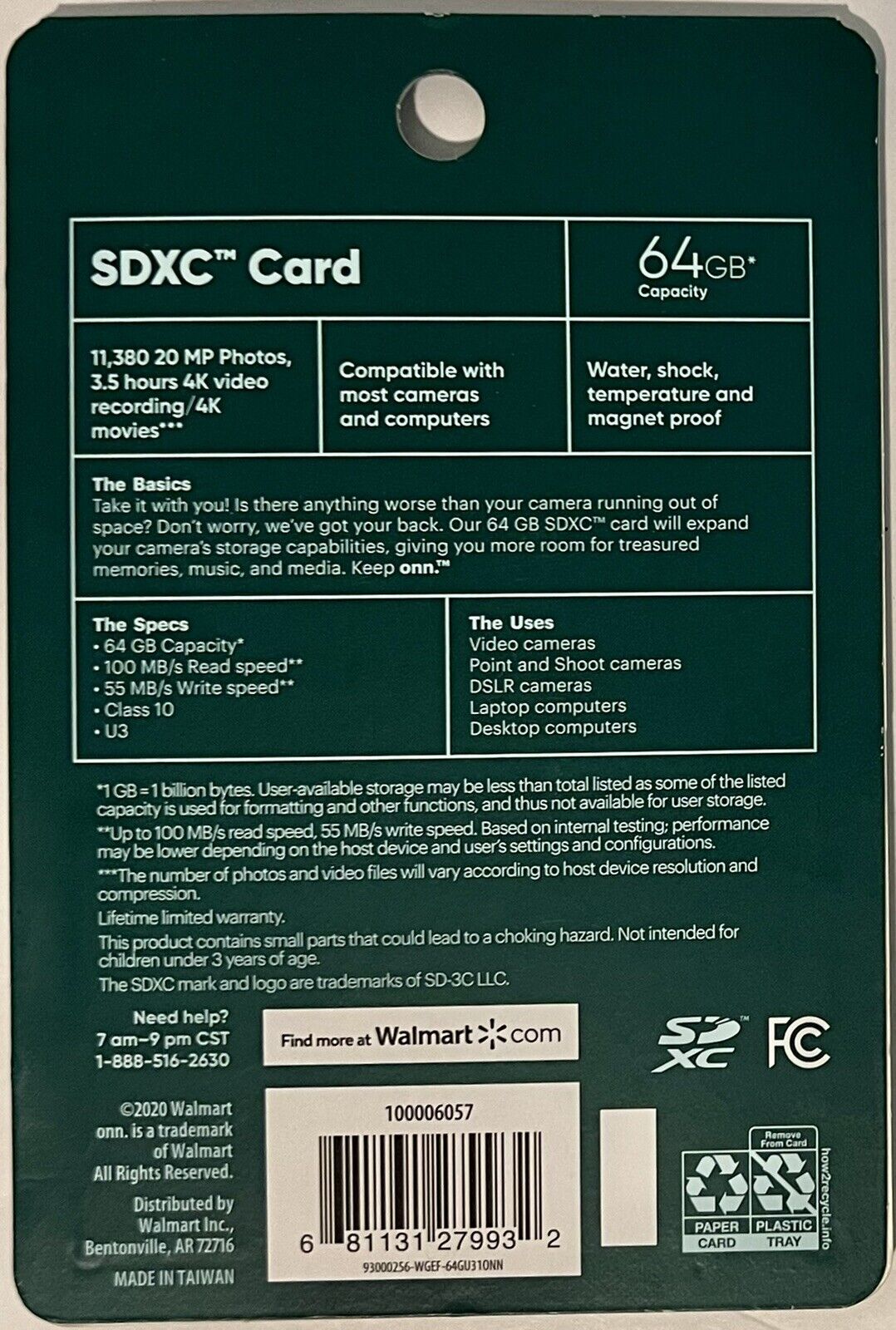 keep onn. 64GB SDXC Flash Memory Card ***BRAND NEW AND SEALED*** - Fresh Stock Dated February 2026