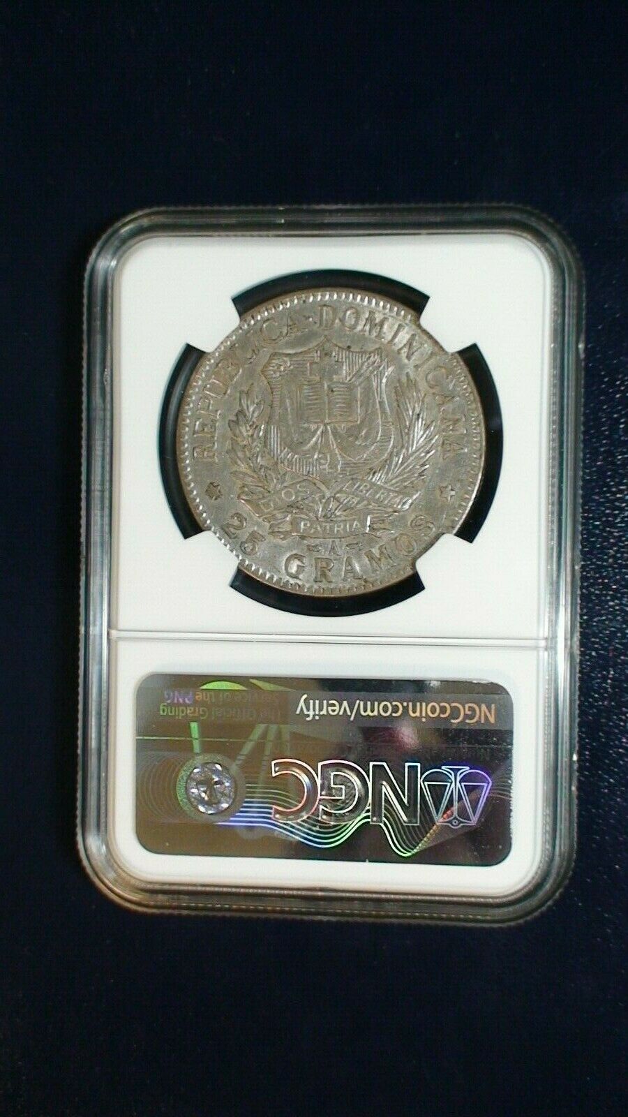 1897A Dominican Republic Peso NGC AU Details 1P Coin PRICED TO SELL RIGHT NOW! - Fresh Stock Dated February 2026