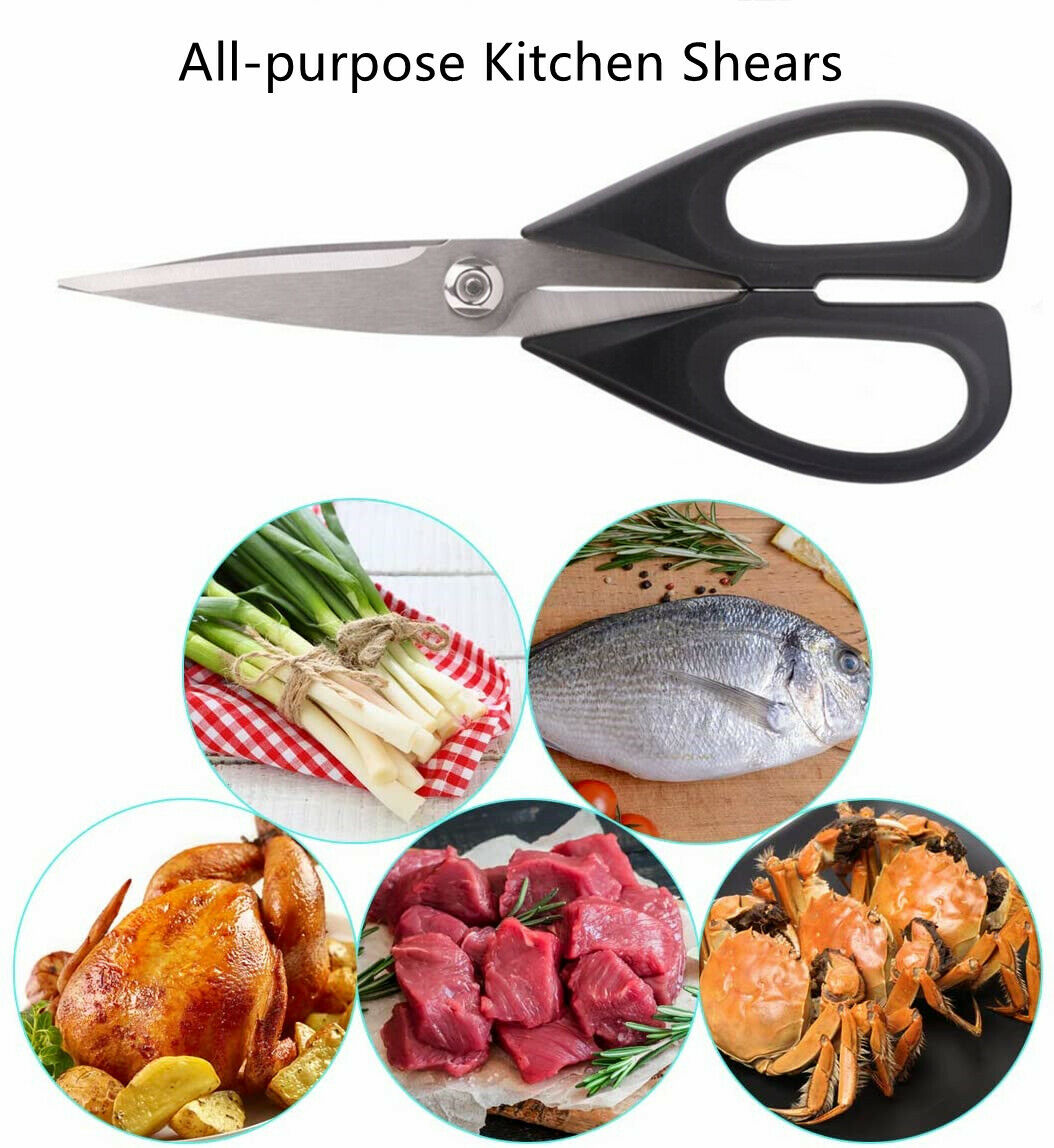 McCook 14-Piece Kitchen Knife Block Set Built-in Sharpener Full Tang Cutlery Set - Fresh Stock Dated December 2025