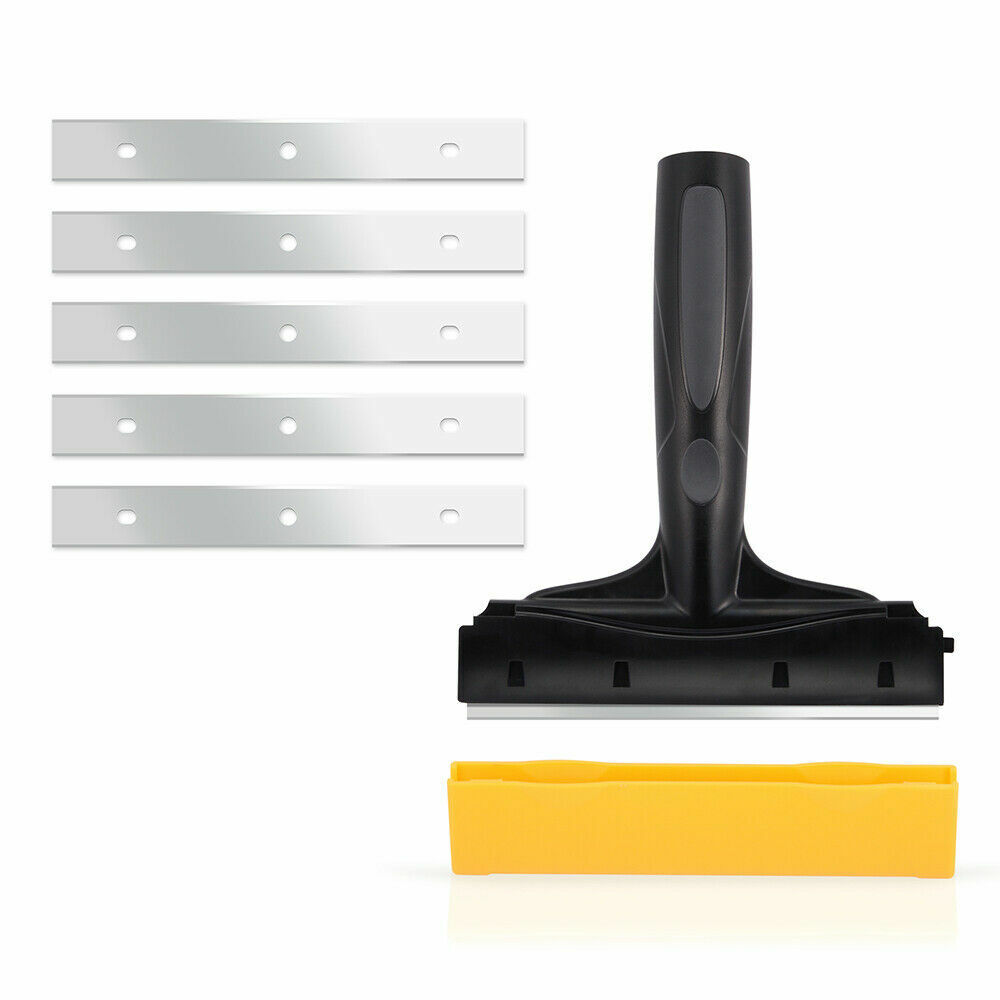 Long Handy Grip Scraper with Razor Blade for Car Film Sticky Paint Remover Clean - Fresh Stock Dated February 2026