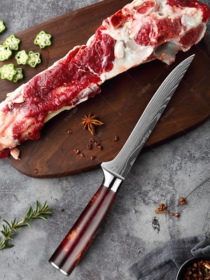 XITUO 1-10PCS  kitchen knives Set Laser Damascus pattern chef knife Sharp Santok - Fresh Stock Dated December 2025