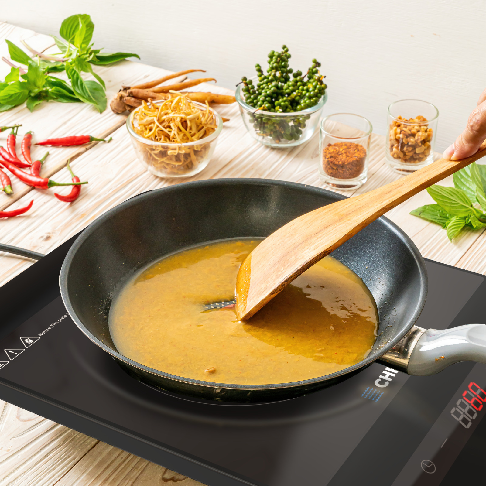 HIGH POWER Portable Induction Cooktop Countertop Burner Multiple Power Levels - Fresh Stock Dated February 2026