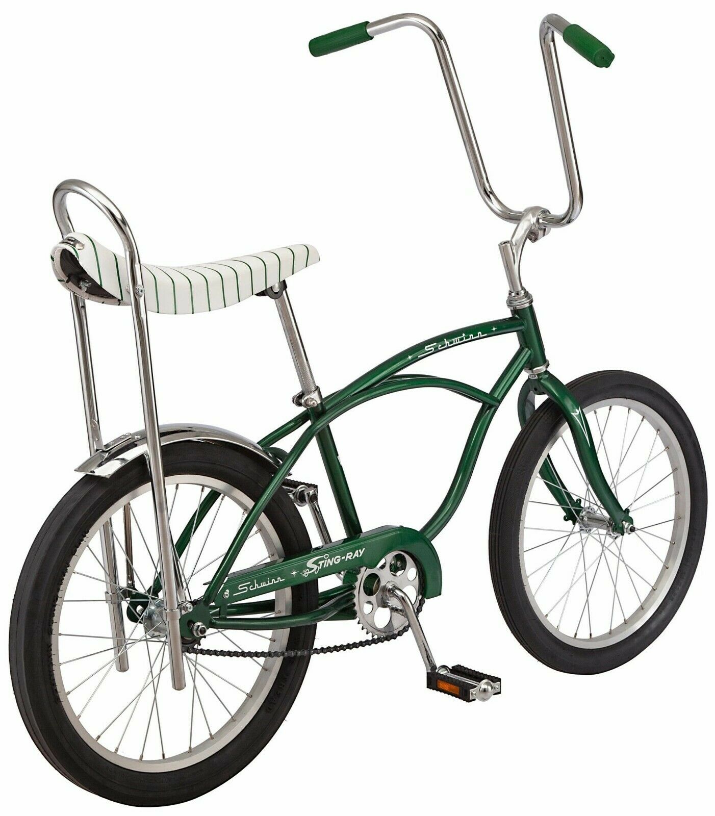 20” Schwinn Sting-Ray Bicycle, Stripe Banana Seat Bike, Single Speed, Green - Fresh Stock Dated December 2025