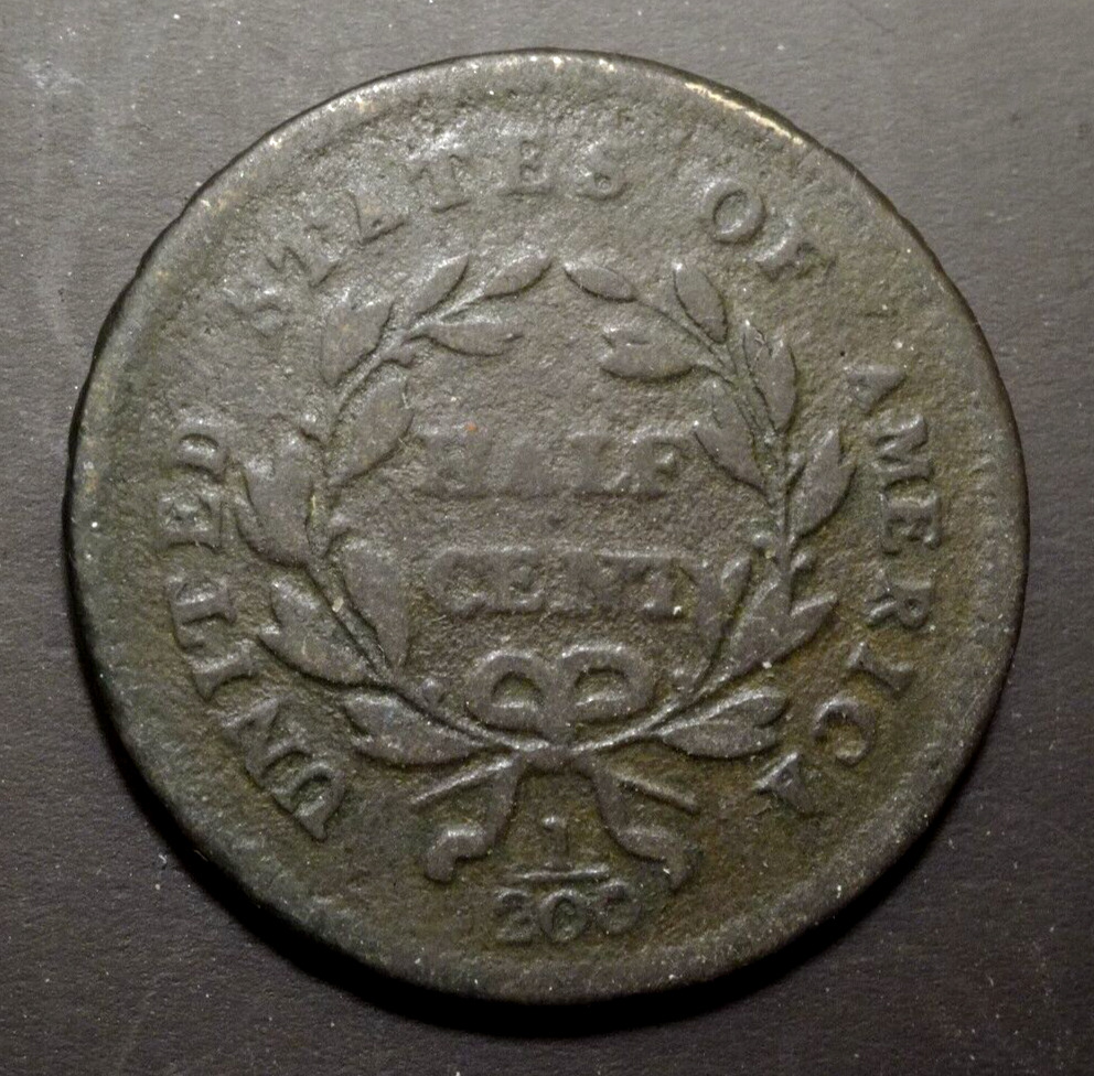 1795 LIBERTY CAP HALF CENT, C-1  ~  LETTERED EDGE WITH POLE, FULLY READABLE! - Fresh Stock Dated February 2026