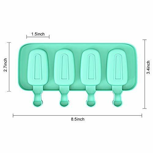 Ouddy Popsicle Molds for Kids 2 Pcs Silicone Cake Pop Mold 4 Cavities Homemad... - Fresh Stock Dated February 2026