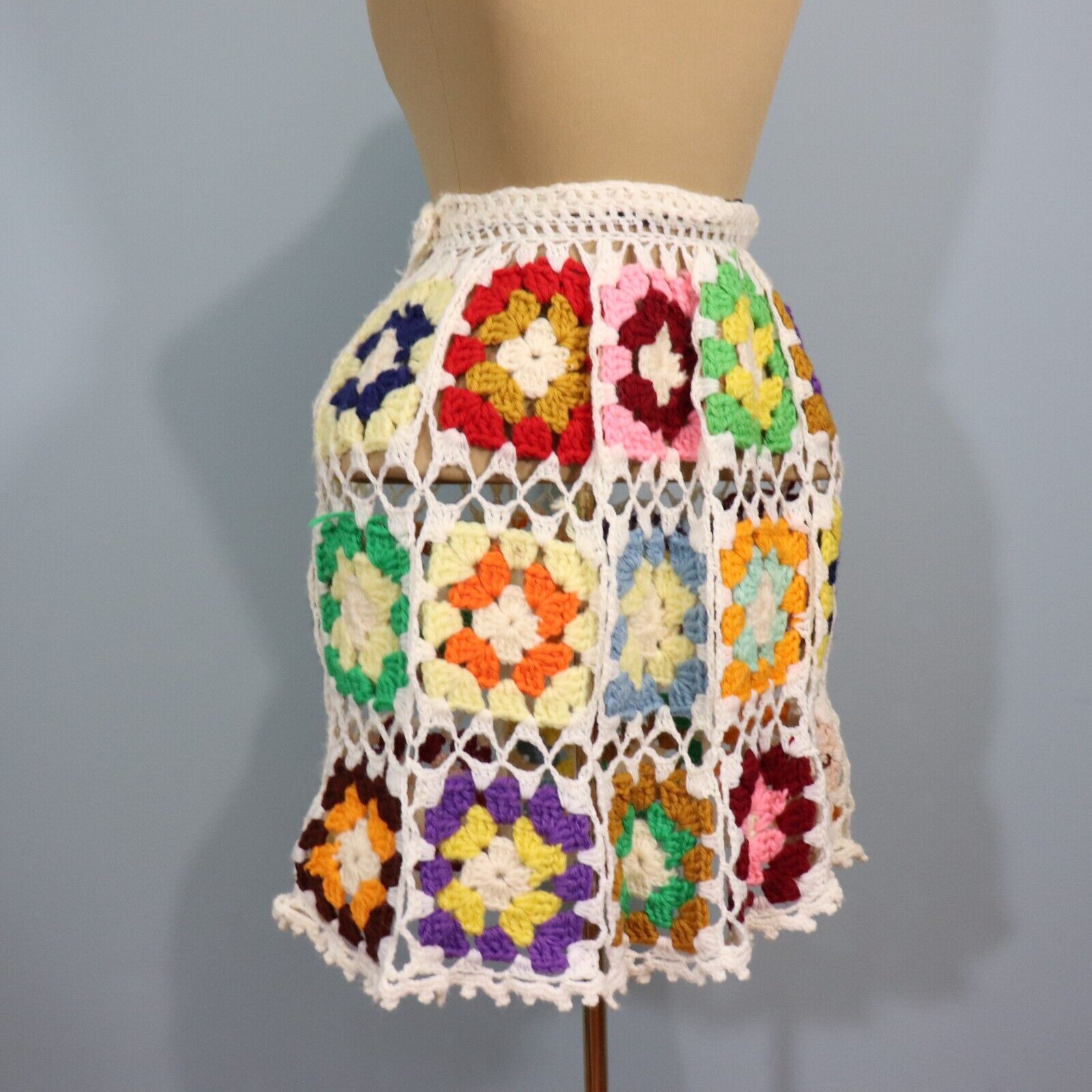 Vintage Granny Square Crochet Skirt - Fresh Stock Dated March 2026