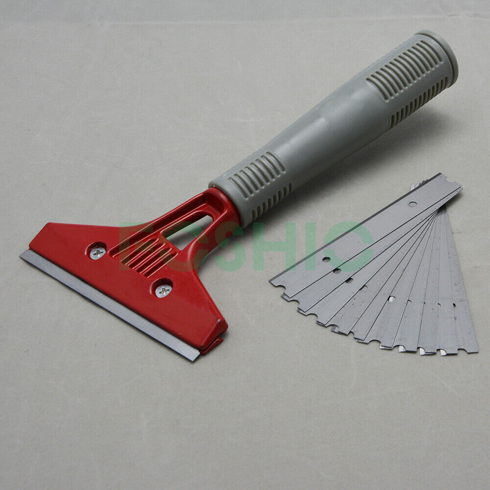 Long Handy Grip Scraper with Razor Blade for Car Film Sticky Paint Remover Clean - Fresh Stock Dated February 2026