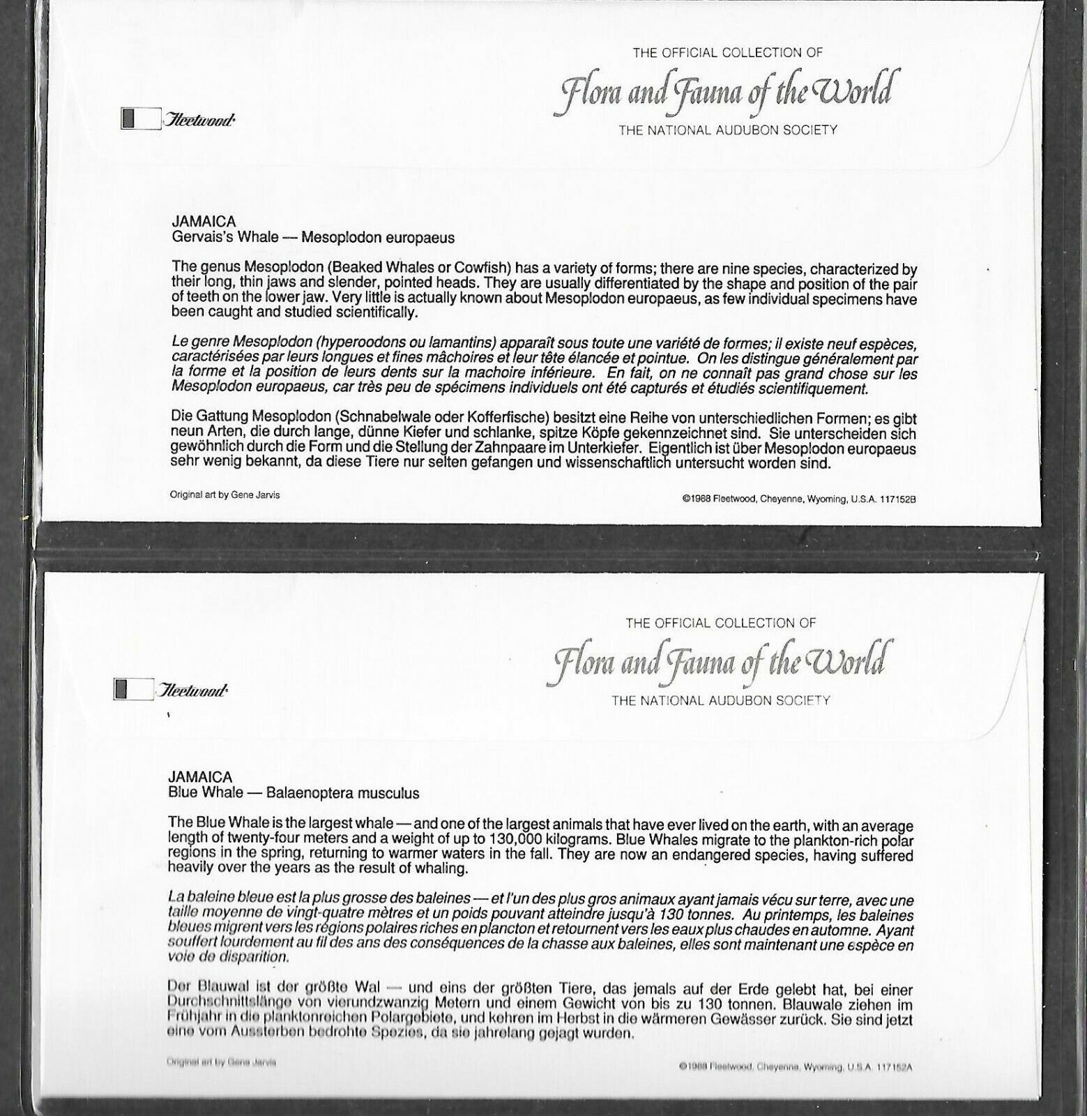 JAMAICA 1988 FIRST DAY COVER MARINE MAMMALS WHALE DOLPHIN UNDER THE SEA - Fresh Stock Dated February 2026